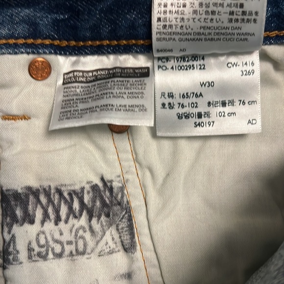 Levi’s 501 CT selvedge denim jean shorts 30 - Picture 4 of 7